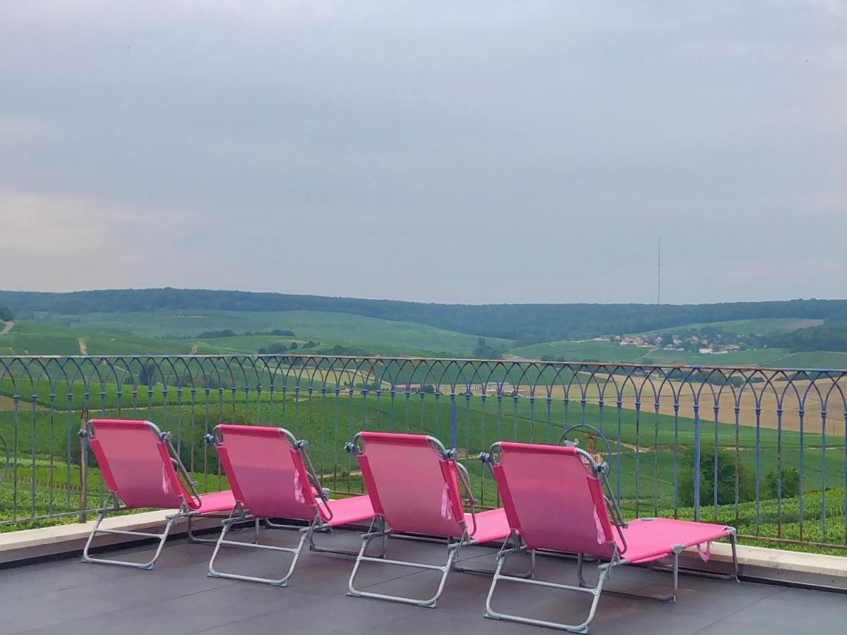 Floressens En Champagne Terrasse Privative Sur Le Vignoble Villa Fleury-la-Rivière Kültér fotó